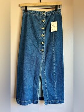 NWT Free People Denim Skirt Size 0